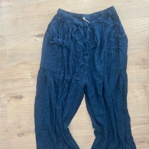 Free People Navy flowy pants